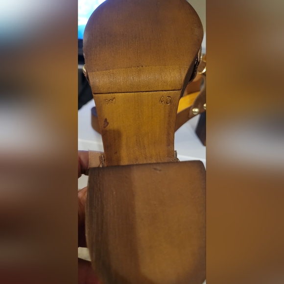 Charles David Kid Suede Platform Sandals, Cognac Suede, Women's Size 9 - Picture 5 of 8